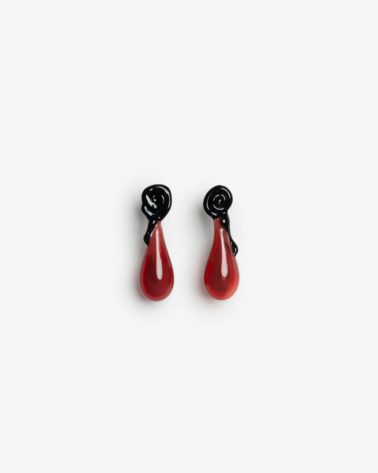 Red haze earrings - Cajal