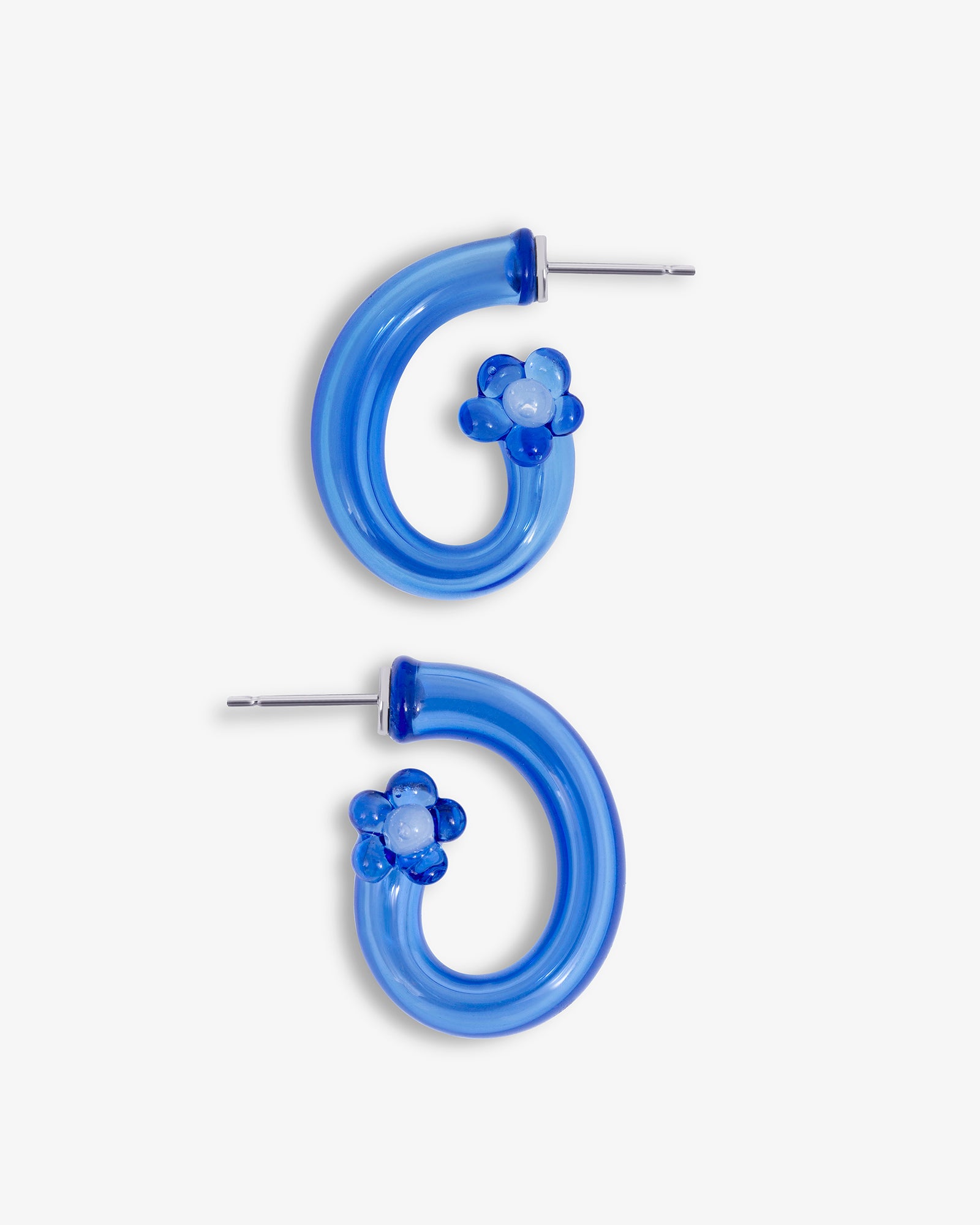 Blue star earrings