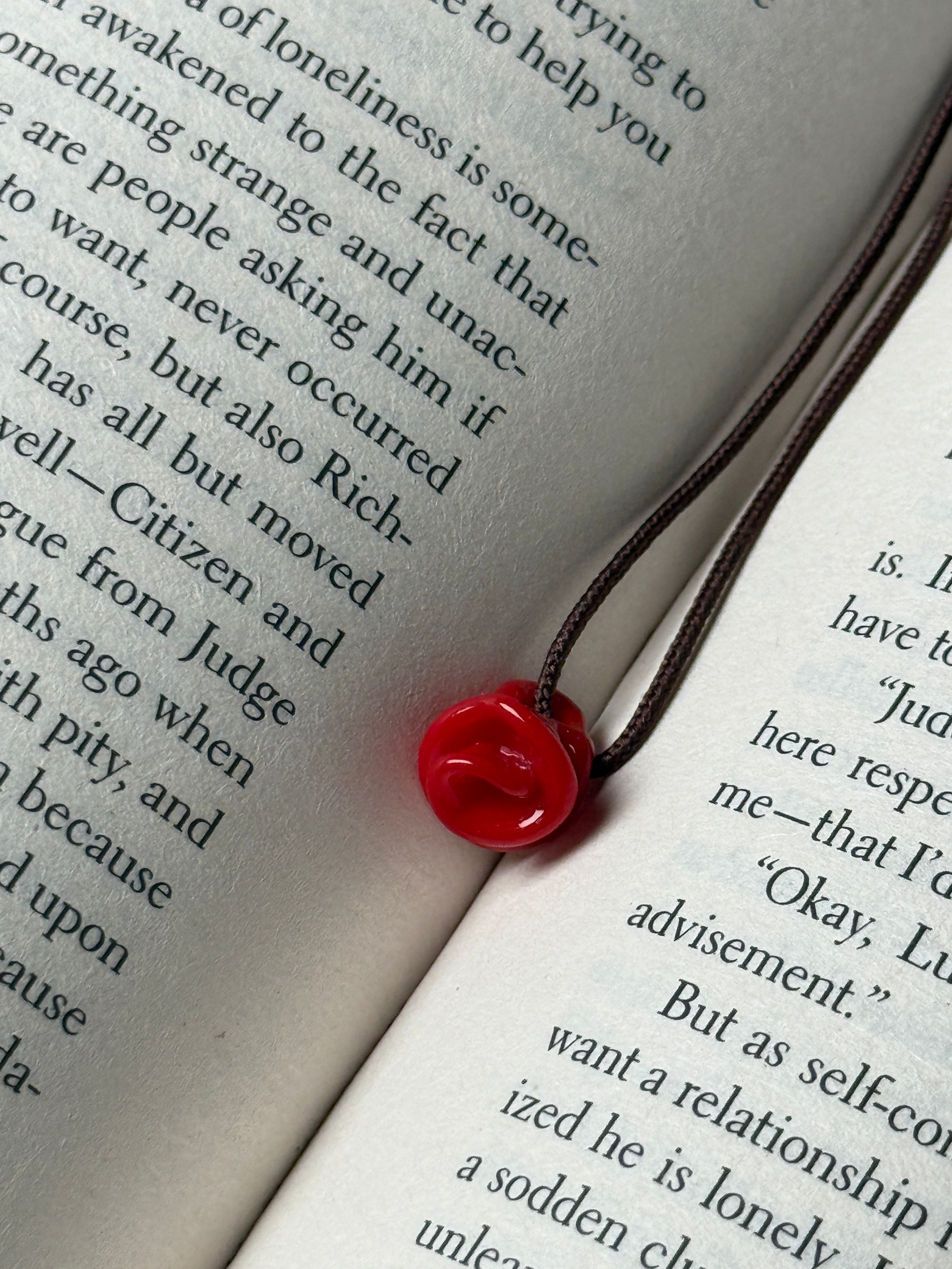 Rose Glass Bookmark