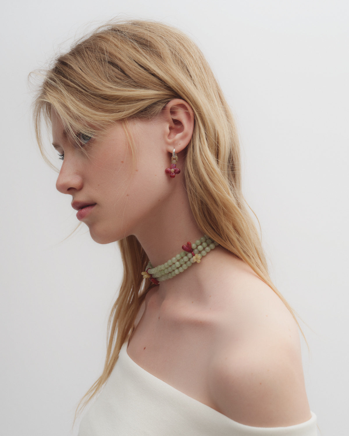 Jackie chocker - Handcrafted Glass Jewelry by Cajal