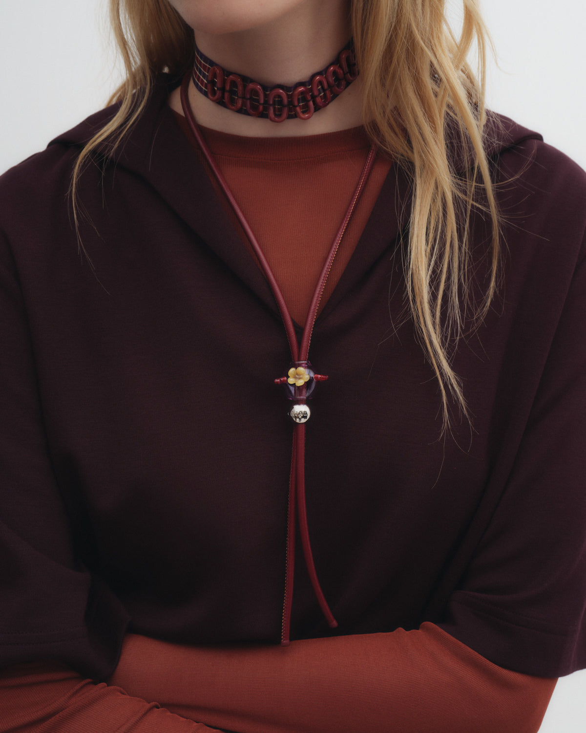 Runaway necklace - Handcrafted Glass Jewelry by Cajal
